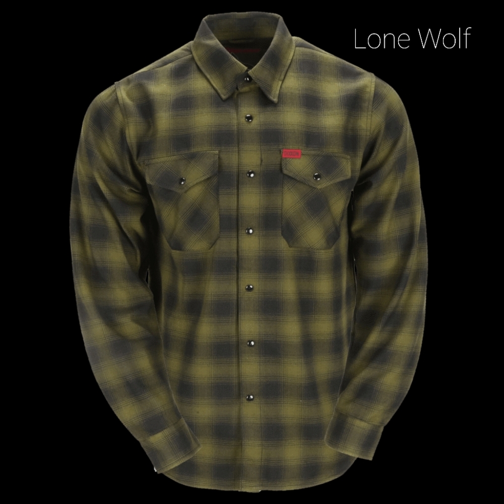 DIXXON Lone Wolf Flannel -- Mens Large Tall (LT)